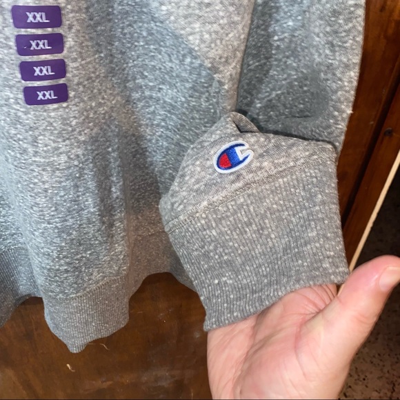 :::NWT:::champion utah state College grey sweatshirt men. - Picture 7 of 12